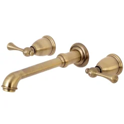 Outlet English Country Wall Mount 8-Inch Center Roman Tub Filler Tub Faucets