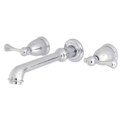Outlet English Country Wall Mount 8-Inch Center Roman Tub Filler Tub Faucets