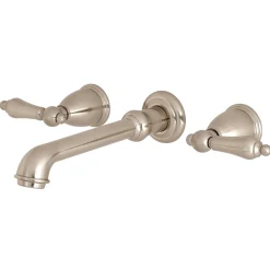 Outlet English Country 8-Inch Center Wall Mount Roman Tub Filler Tub Faucets