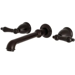 Outlet English Country 8-Inch Center Wall Mount Roman Tub Filler Tub Faucets