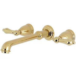 Outlet English Country 8-Inch Center Wall Mount Roman Tub Filler Tub Faucets