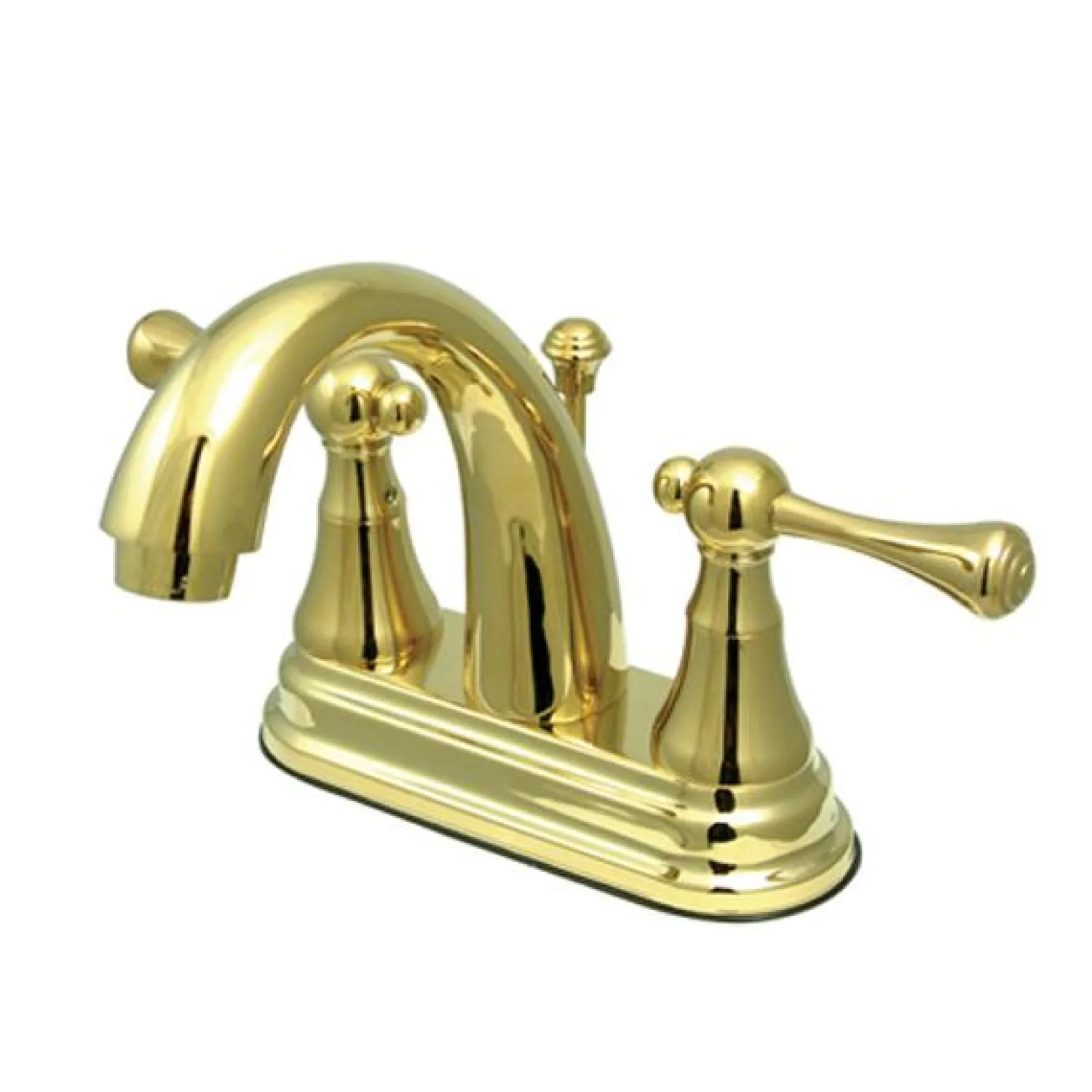Best English Vintage 4" Centerset Lavatory Faucet with Brass Pop-up and Two Handle 4" Center Set