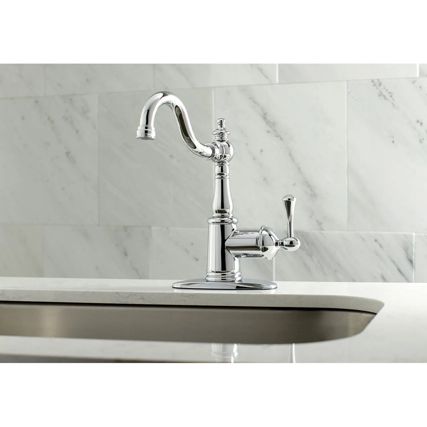 Clearance English Vintage Fauceture Single-Handle 4-Inch Centerset Bathroom Faucet Single Hole|4" Center Set
