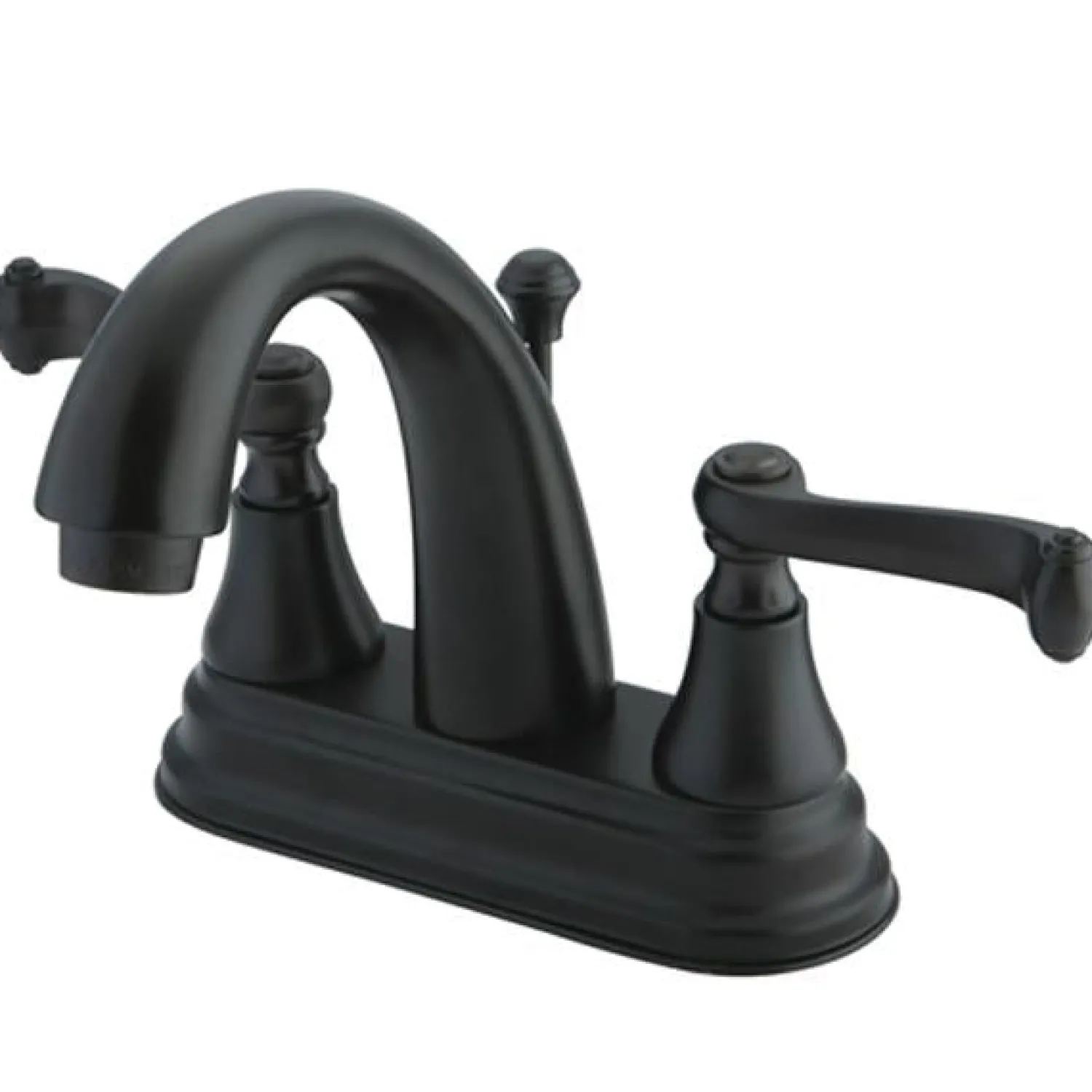 New English Vintage 4" Centerset Lavatory Faucet with Two Handle and Brass Pop-up 4" Center Set