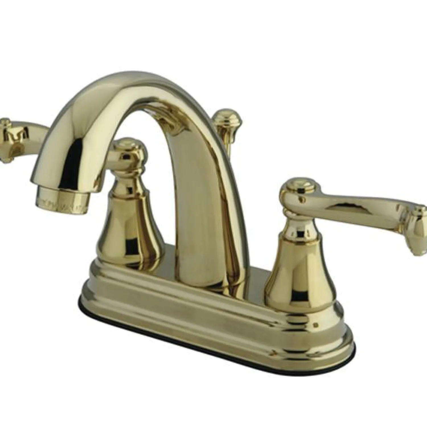 New English Vintage 4" Centerset Lavatory Faucet with Two Handle and Brass Pop-up 4" Center Set