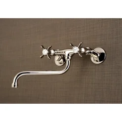 Clearance Essex Adjustable Center Wall Mount Bathroom Faucet Wall Mount
