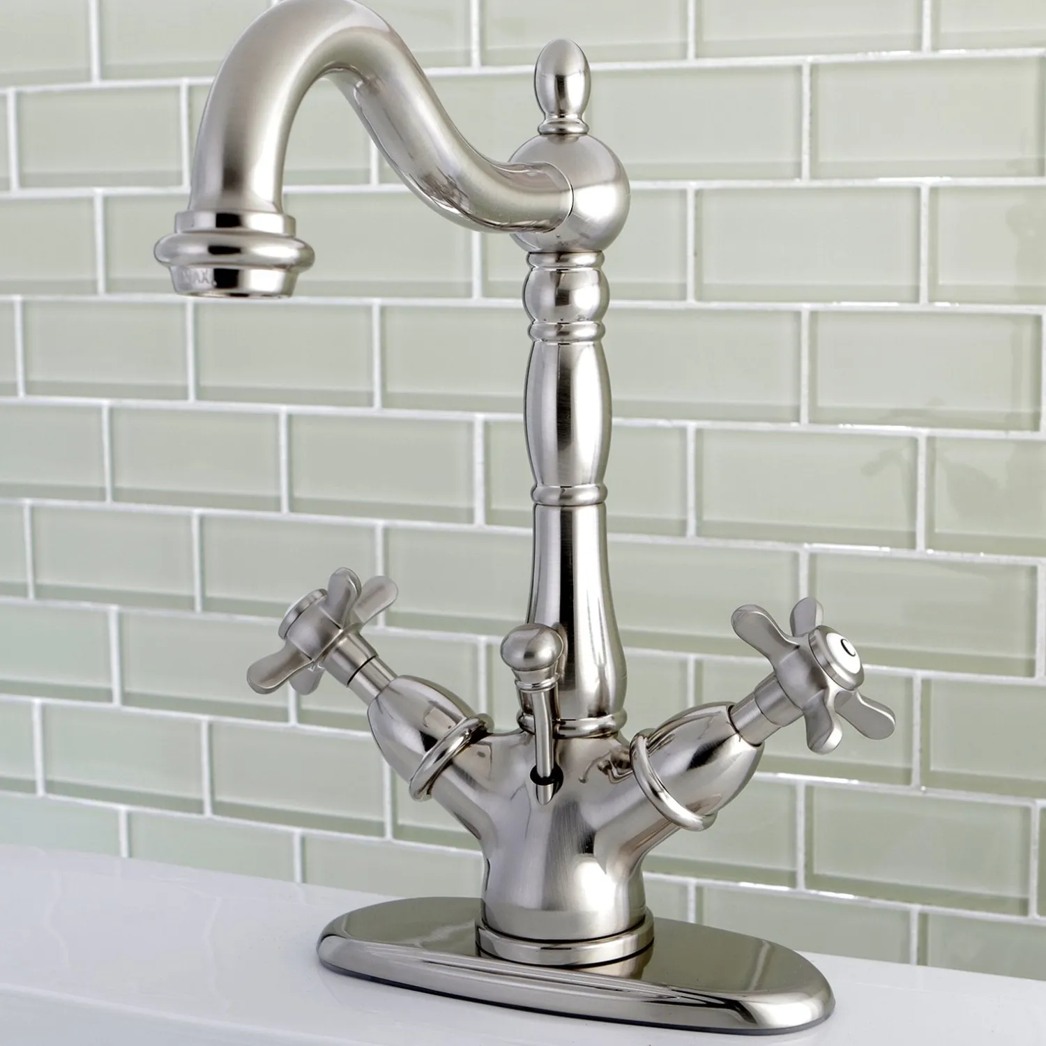 Best Essex Classic 4" Centerset Lavatory Faucet with Brass Pop-up Single Hole