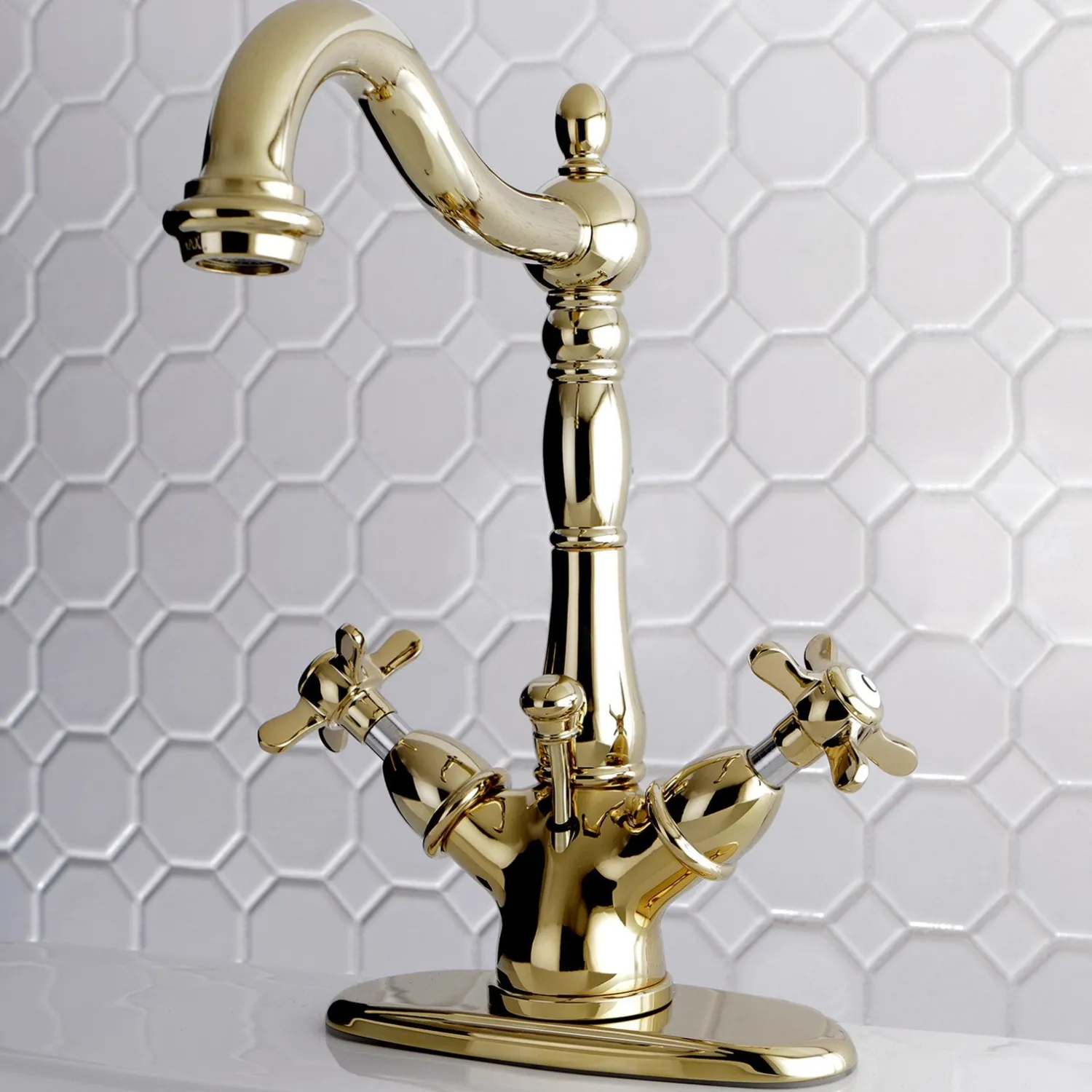Best Essex Classic 4" Centerset Lavatory Faucet with Brass Pop-up Single Hole