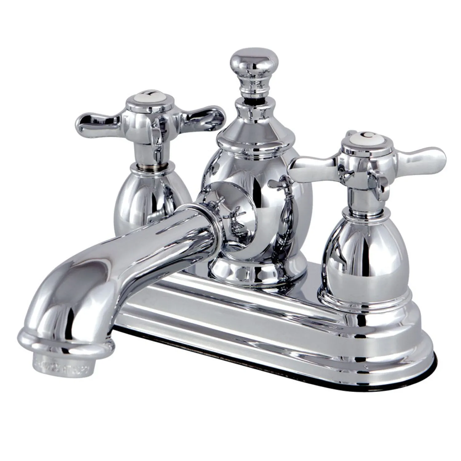 Essex Deck Mount 4" Centerset Lavatory Faucet with Brass Pop-up 4" Center Set