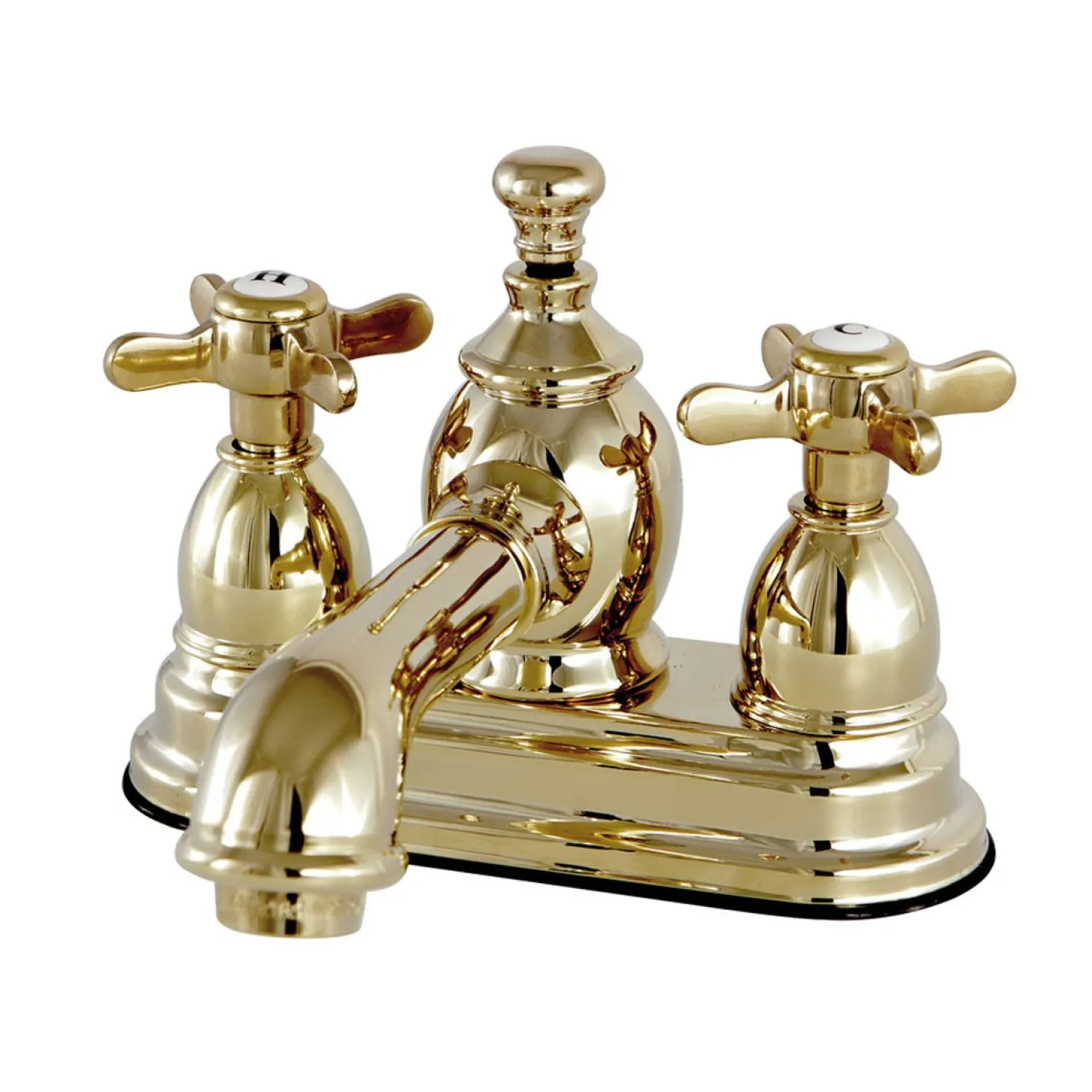 Essex Deck Mount 4" Centerset Lavatory Faucet with Brass Pop-up 4" Center Set