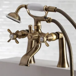 Essex Deck Mount Clawfoot Tub Filler with Hand Shower Tub & Shower Sets|Tub Faucets
