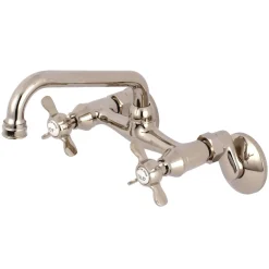 Sale Essex 6-Inch Adjustable Center Wall Mount Kitchen Faucet Wall Mounted Kitchen Faucets