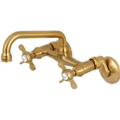 Sale Essex 6-Inch Adjustable Center Wall Mount Kitchen Faucet Wall Mounted Kitchen Faucets