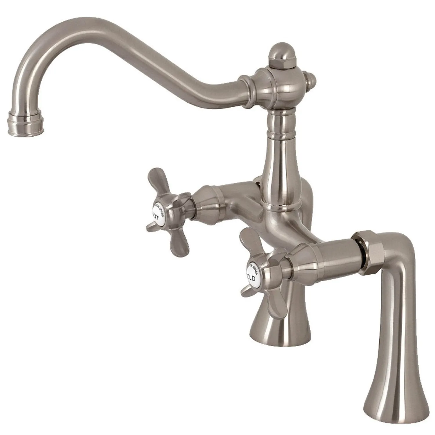 Essex 7-Inch Center Deck Mount Clawfoot Tub Faucet Tub Faucets