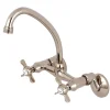 New Essex Wall Mount 6-Inch Adjustable Center Kitchen Faucet Wall Mounted Kitchen Faucets