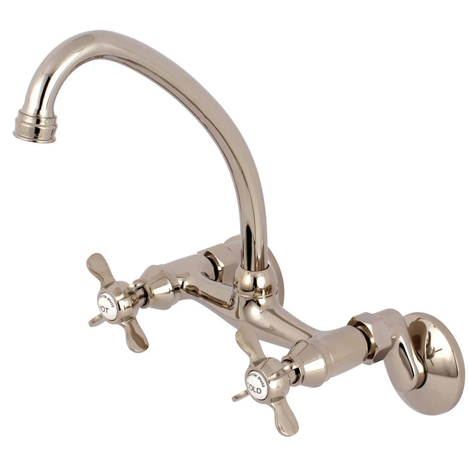 New Essex Wall Mount 6-Inch Adjustable Center Kitchen Faucet Wall Mounted Kitchen Faucets