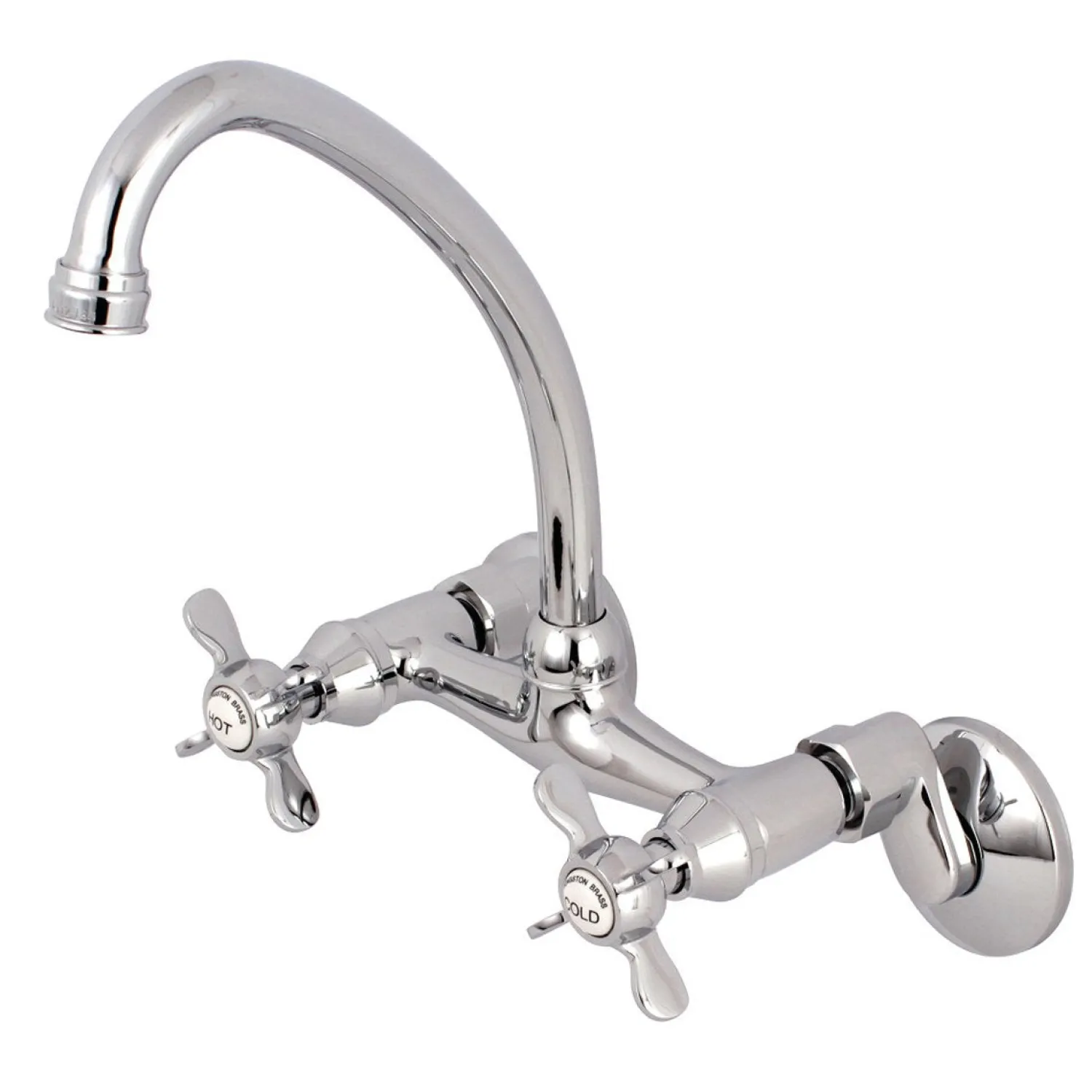 New Essex Wall Mount 6-Inch Adjustable Center Kitchen Faucet Wall Mounted Kitchen Faucets