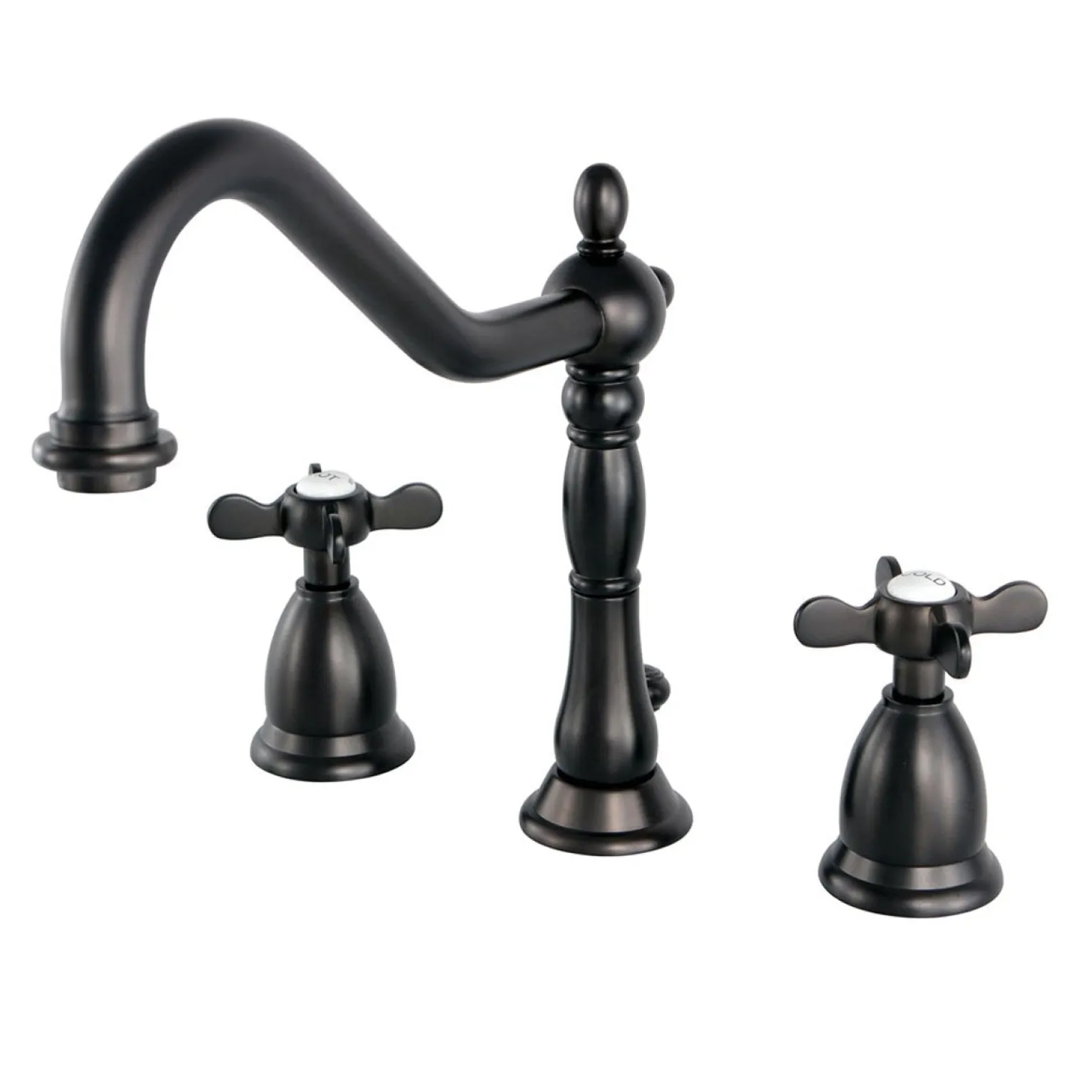Clearance Essex Widespread Lavatory Faucet with Brass Pop-up and Cross Handles 8" Widespread
