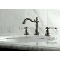 Online Fauceture American Patriot Widespread Bathroom Faucet 8