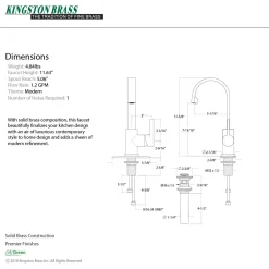 Discount Fauceture Continental Single-Handle Bathroom Faucet Single Hole|4" Center Set