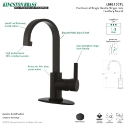 Discount Fauceture Continental Single-Handle Bathroom Faucet Single Hole|4