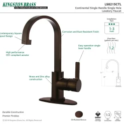 Discount Fauceture Continental Single-Handle Bathroom Faucet Single Hole|4