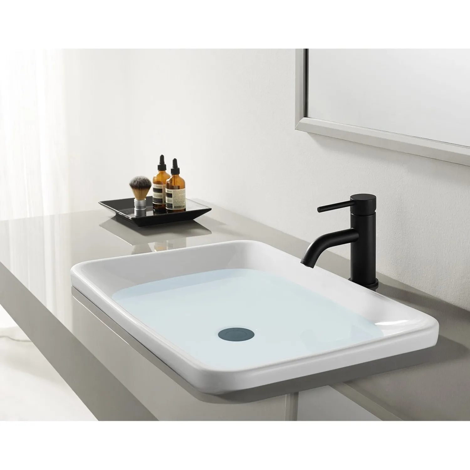 Online Fauceture Concord Single-Handle Monoblock Bathroom Faucet Single Hole