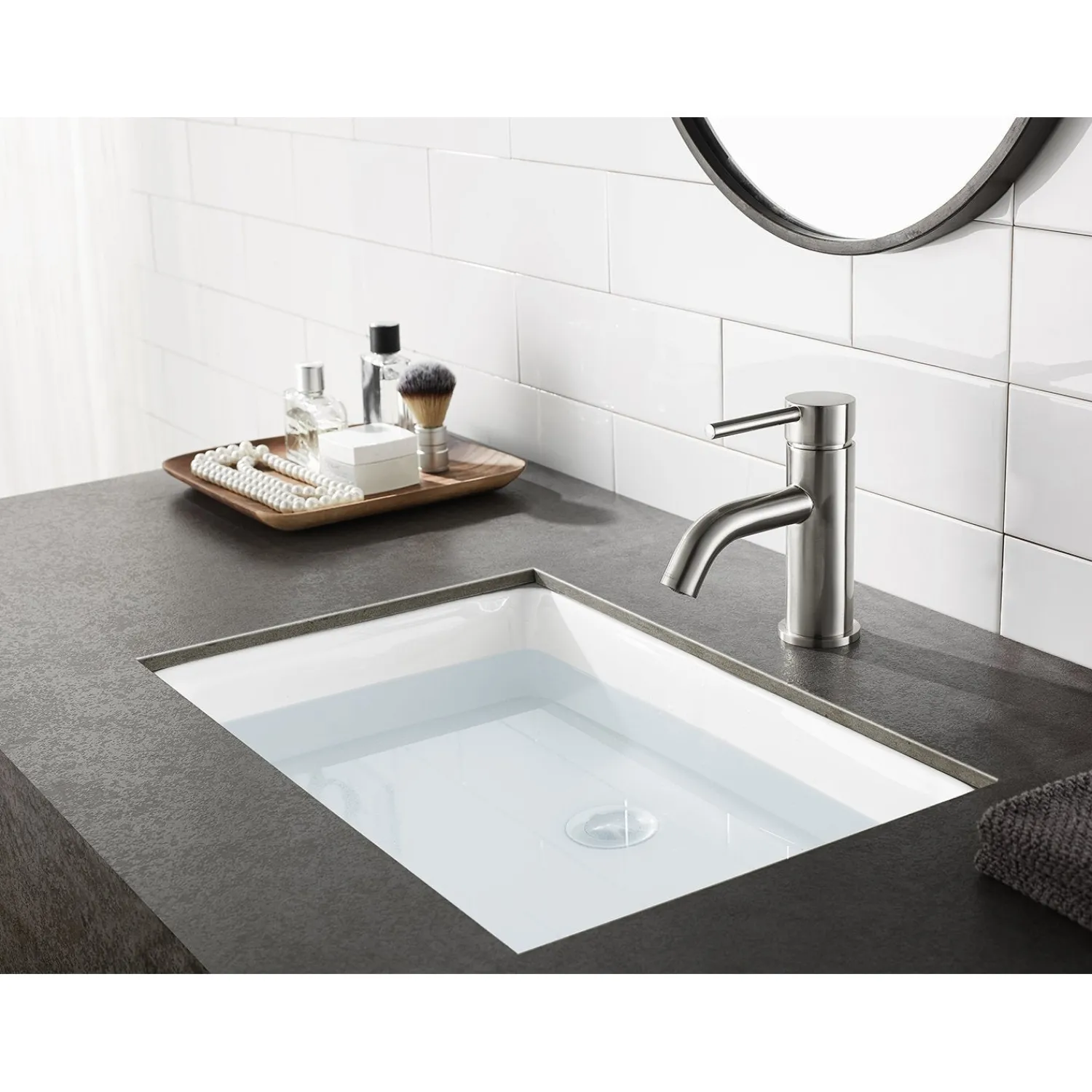 Online Fauceture Concord Single-Handle Monoblock Bathroom Faucet Single Hole