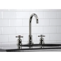 Clearance Fauceture Concord Widespread Cross-Handle Bathroom Faucet 8