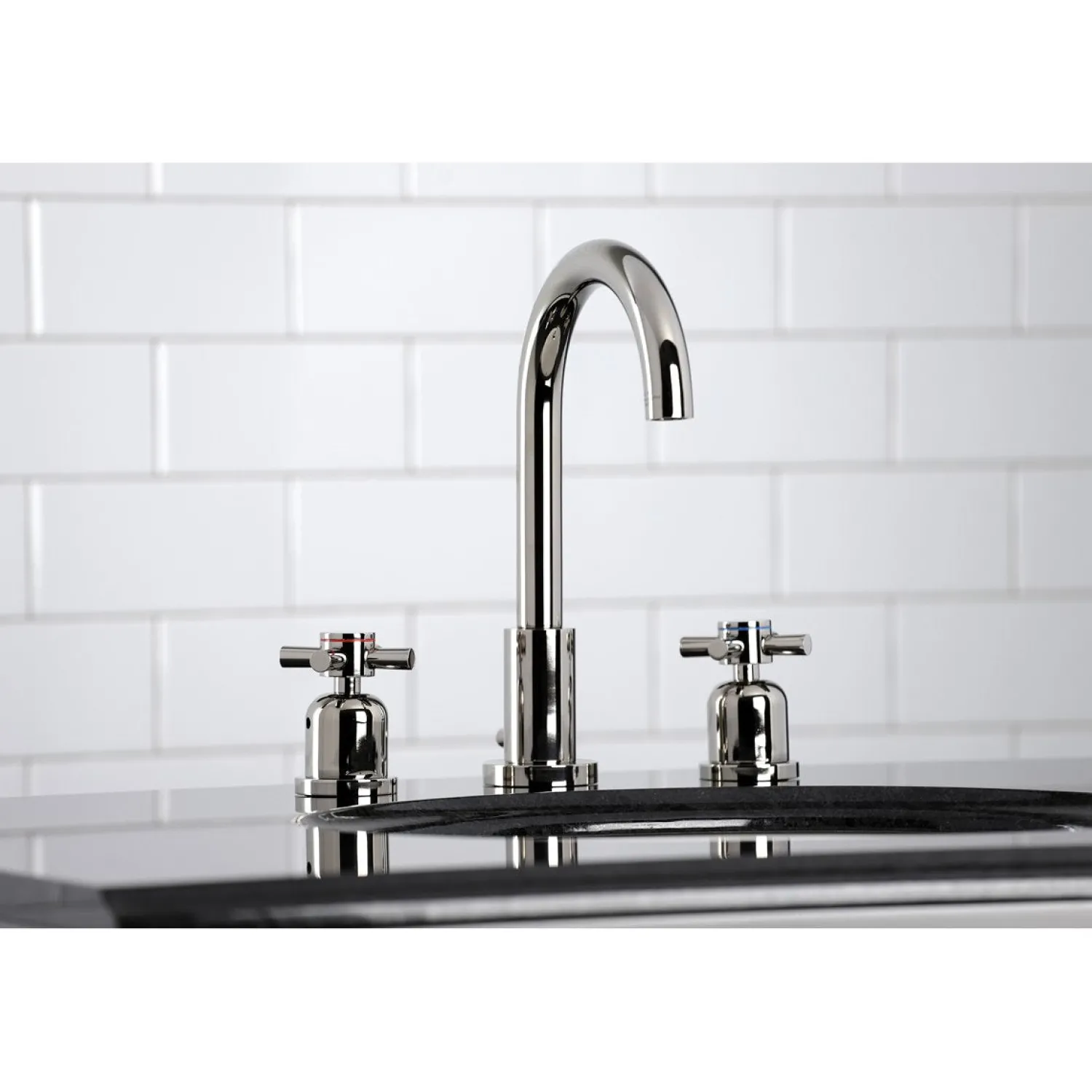 Clearance Fauceture Concord Widespread Cross-Handle Bathroom Faucet 8" Widespread
