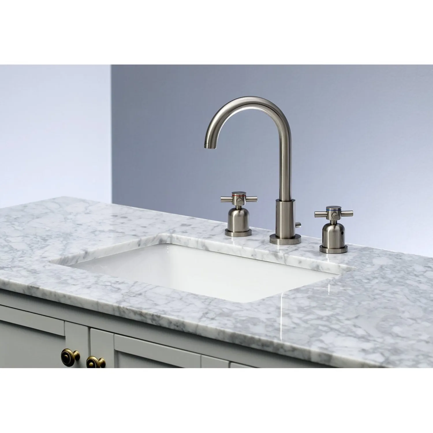 Clearance Fauceture Concord Widespread Cross-Handle Bathroom Faucet 8" Widespread