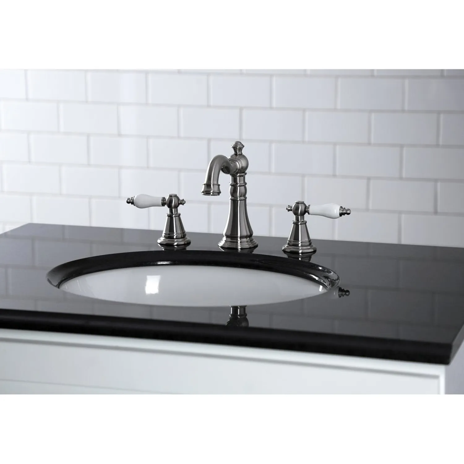 Sale Fauceture English Classic 3-Hole Widespread Bathroom Faucet 8" Widespread