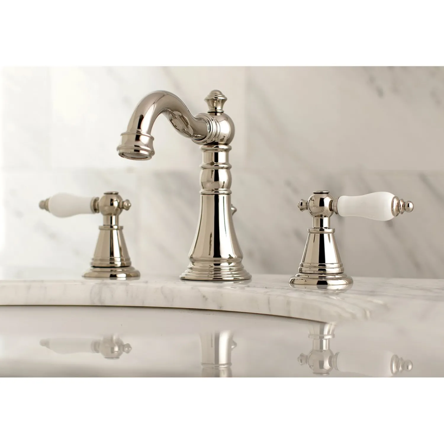 Sale Fauceture English Classic 3-Hole Widespread Bathroom Faucet 8" Widespread