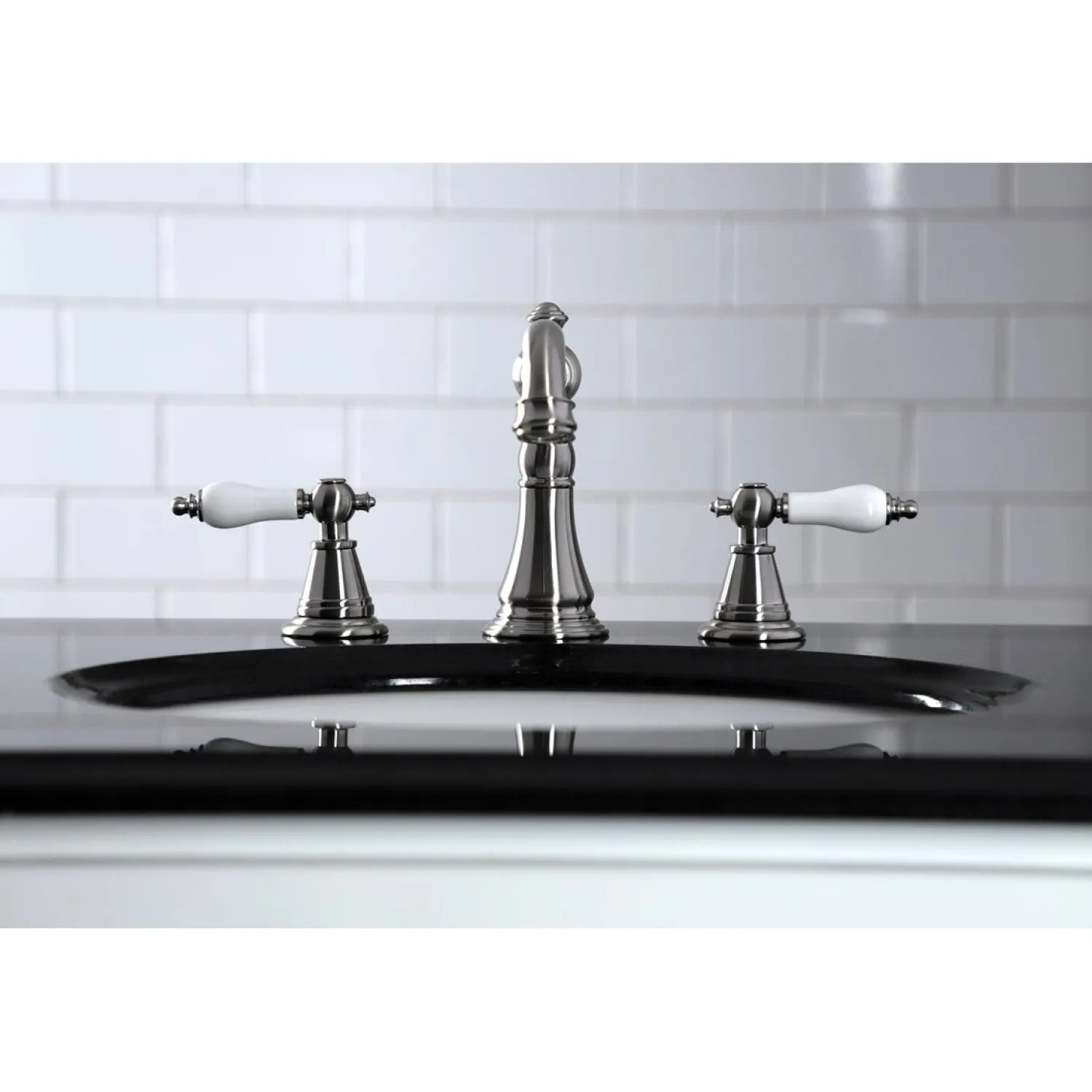 Sale Fauceture English Classic 3-Hole Widespread Bathroom Faucet 8" Widespread