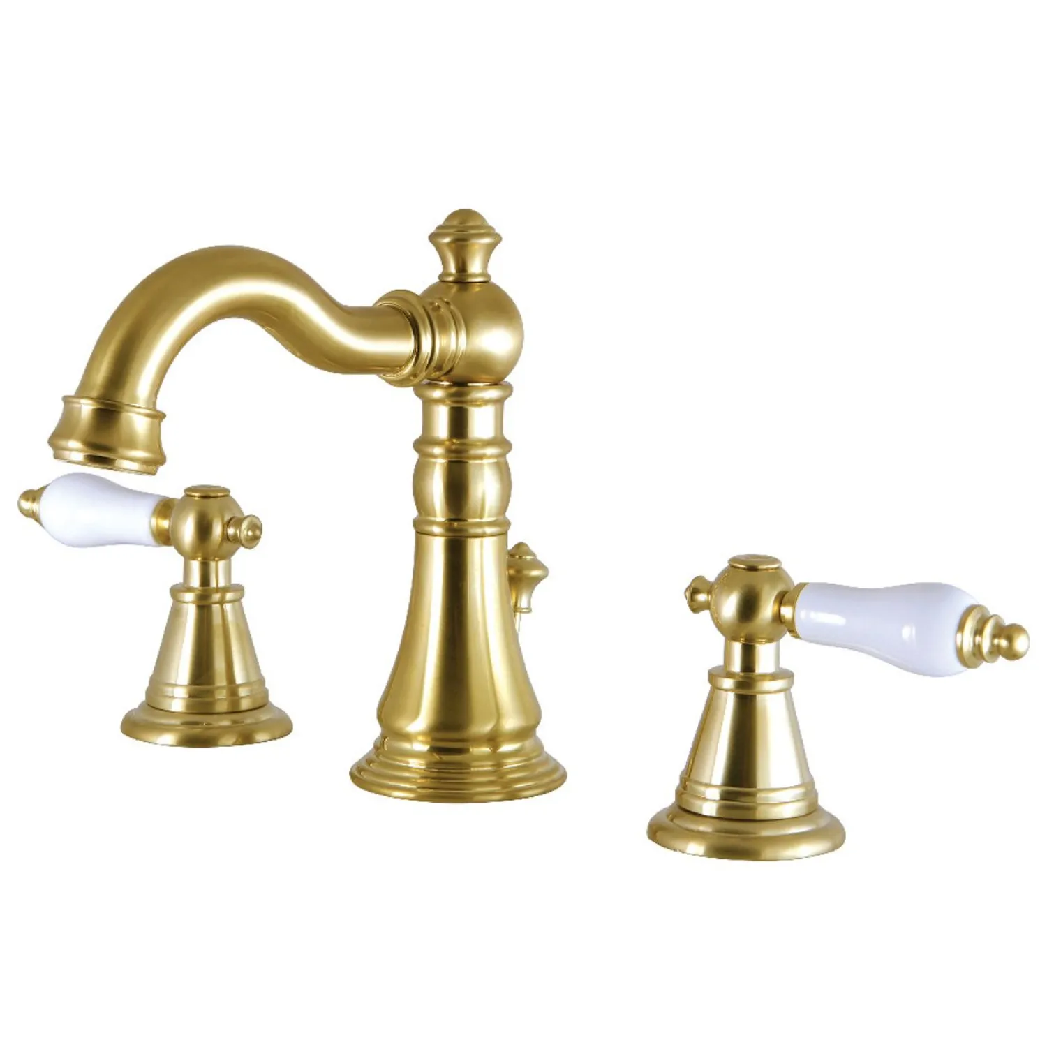 Sale Fauceture English Classic 3-Hole Widespread Bathroom Faucet 8" Widespread