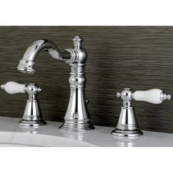 Sale Fauceture English Classic 3-Hole Widespread Bathroom Faucet 8