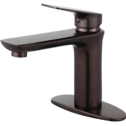 Outlet Fauceture Frankfurt Single-Handle Bathroom Faucet with Deck Plate and Drain Single Hole