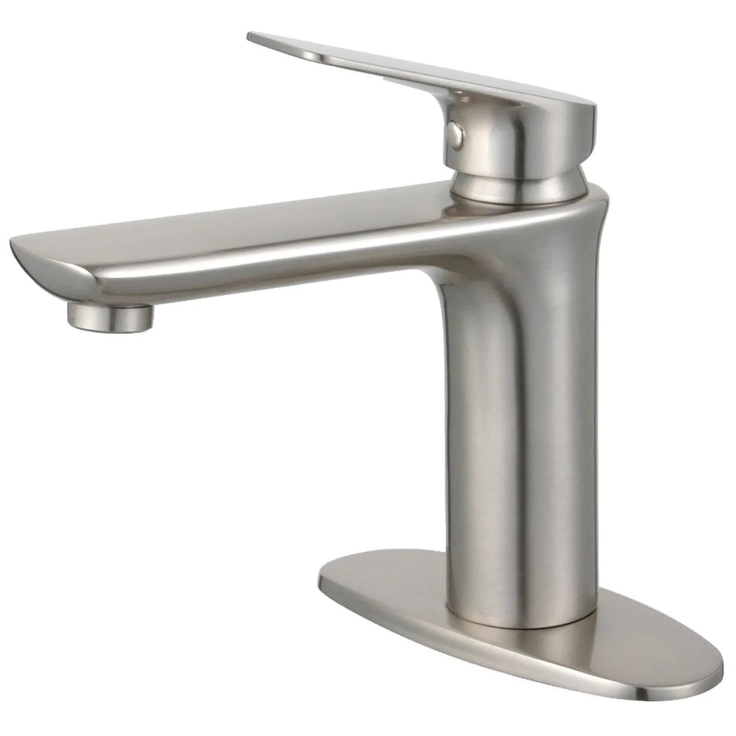 Outlet Fauceture Frankfurt Single-Handle Bathroom Faucet with Deck Plate and Drain Single Hole