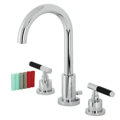 Online Fauceture FSC892XCKL-P Kaiser Widespread Bathroom Faucet with Brass Pop-Up 8" Widespread