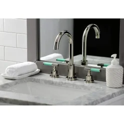 Online Fauceture FSC892XCKL-P Kaiser Widespread Bathroom Faucet with Brass Pop-Up 8