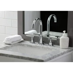 Online Fauceture FSC892XCKL-P Kaiser Widespread Bathroom Faucet with Brass Pop-Up 8