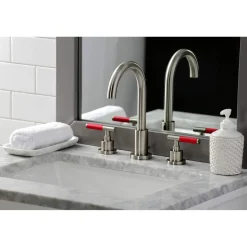 Online Fauceture FSC892XCKL-P Kaiser Widespread Bathroom Faucet with Brass Pop-Up 8