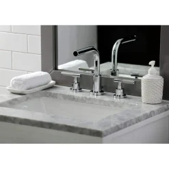 Sale Fauceture FSC895XCKL-P Kaiser Widespread Bathroom Faucet with Brass Pop-Up 8" Widespread