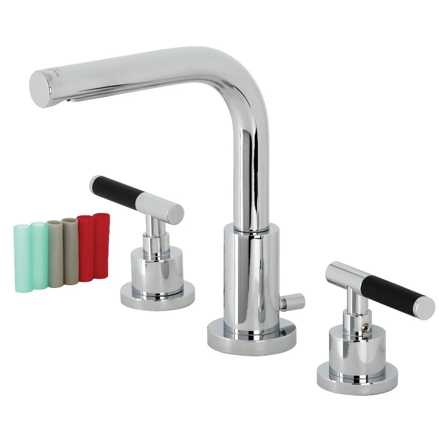 Sale Fauceture FSC895XCKL-P Kaiser Widespread Bathroom Faucet with Brass Pop-Up 8" Widespread