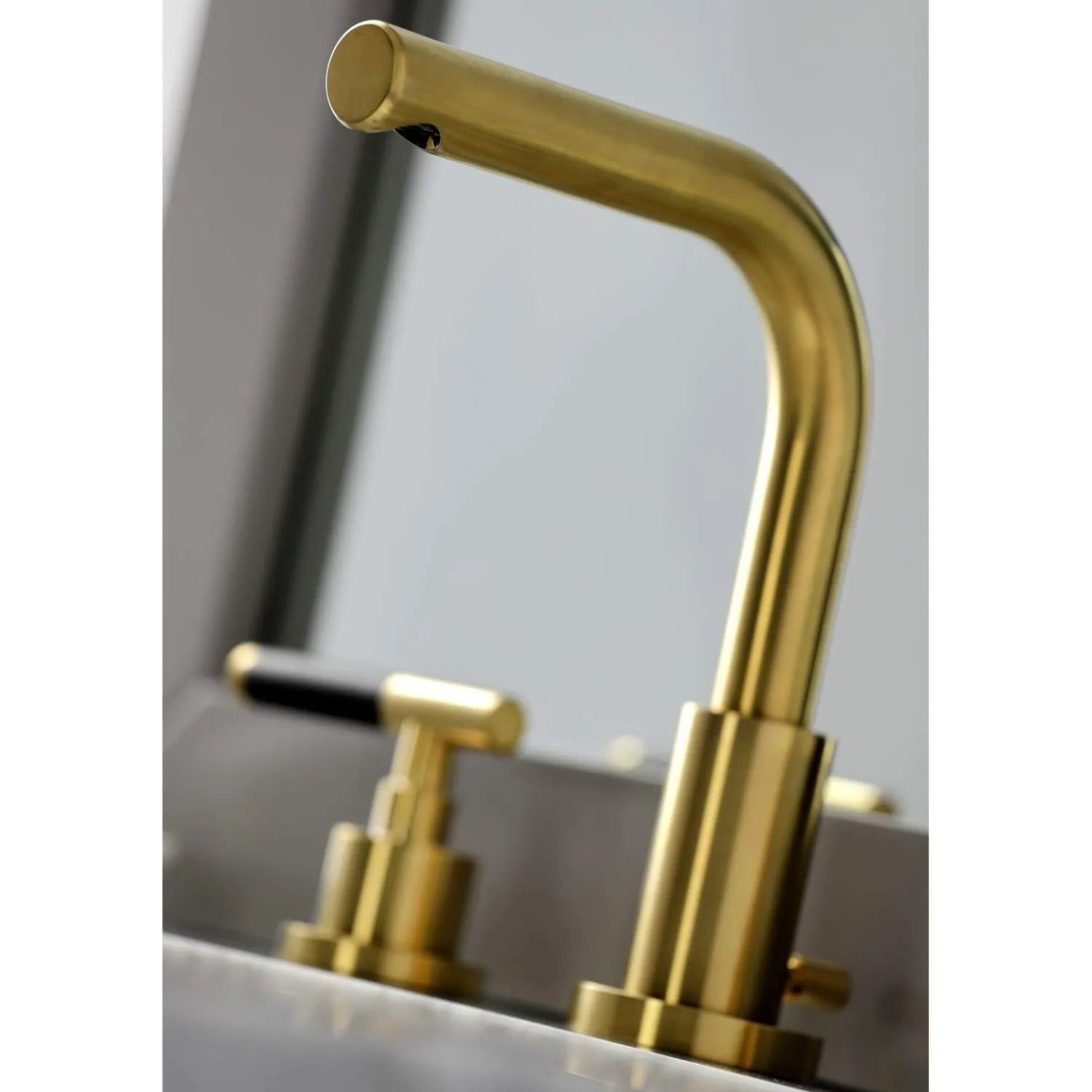 Sale Fauceture FSC895XCKL-P Kaiser Widespread Bathroom Faucet with Brass Pop-Up 8" Widespread