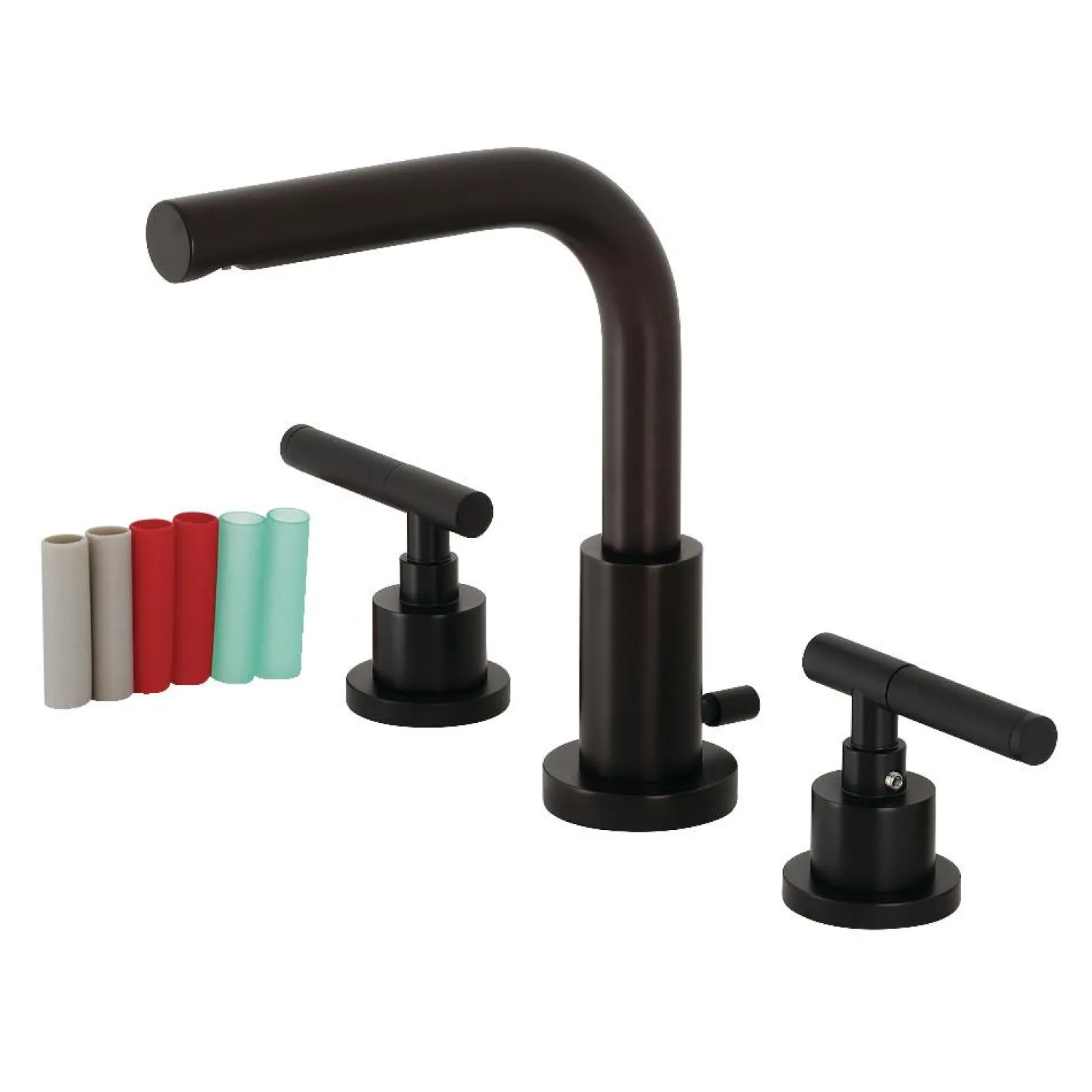 Sale Fauceture FSC895XCKL-P Kaiser Widespread Bathroom Faucet with Brass Pop-Up 8" Widespread