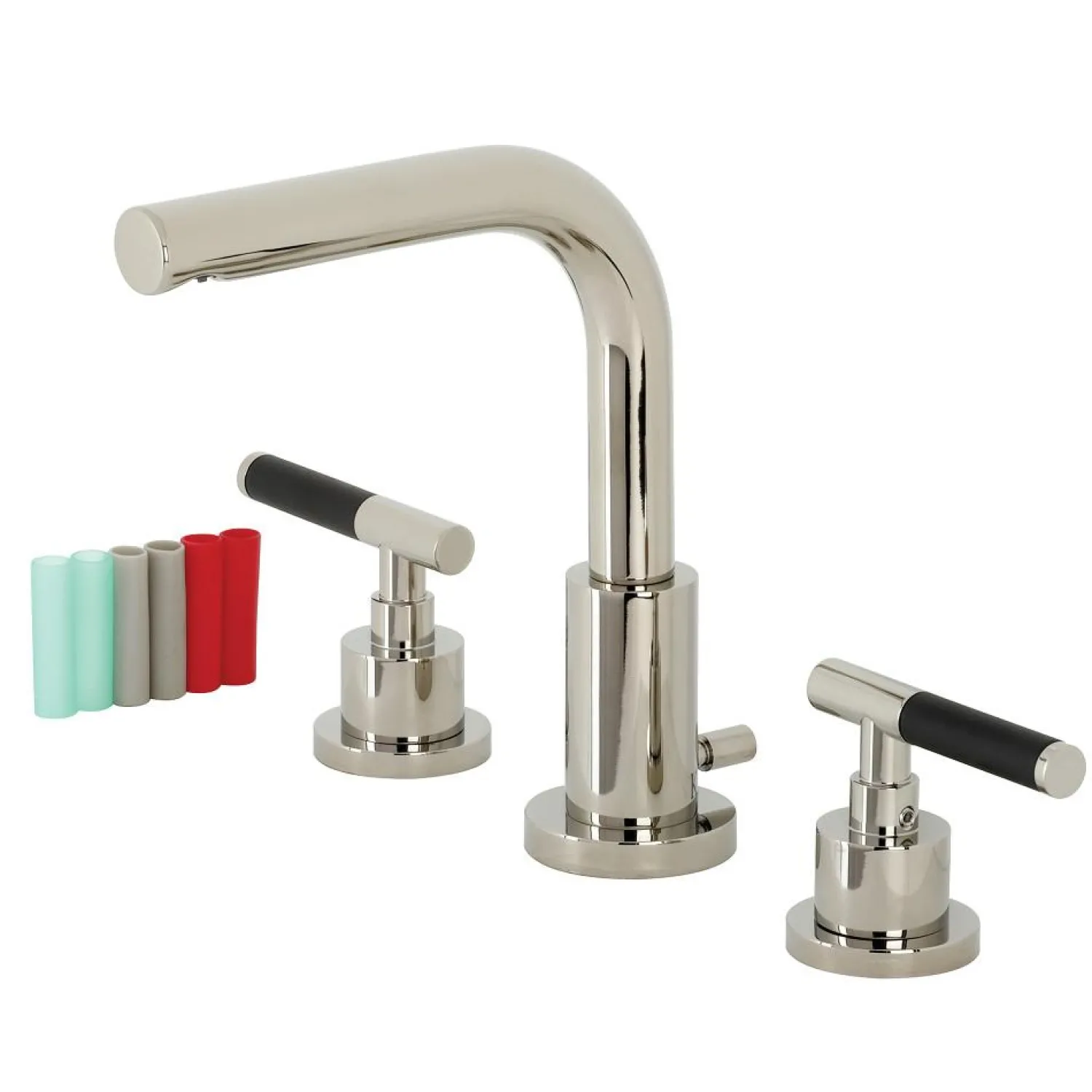 Sale Fauceture FSC895XCKL-P Kaiser Widespread Bathroom Faucet with Brass Pop-Up 8" Widespread