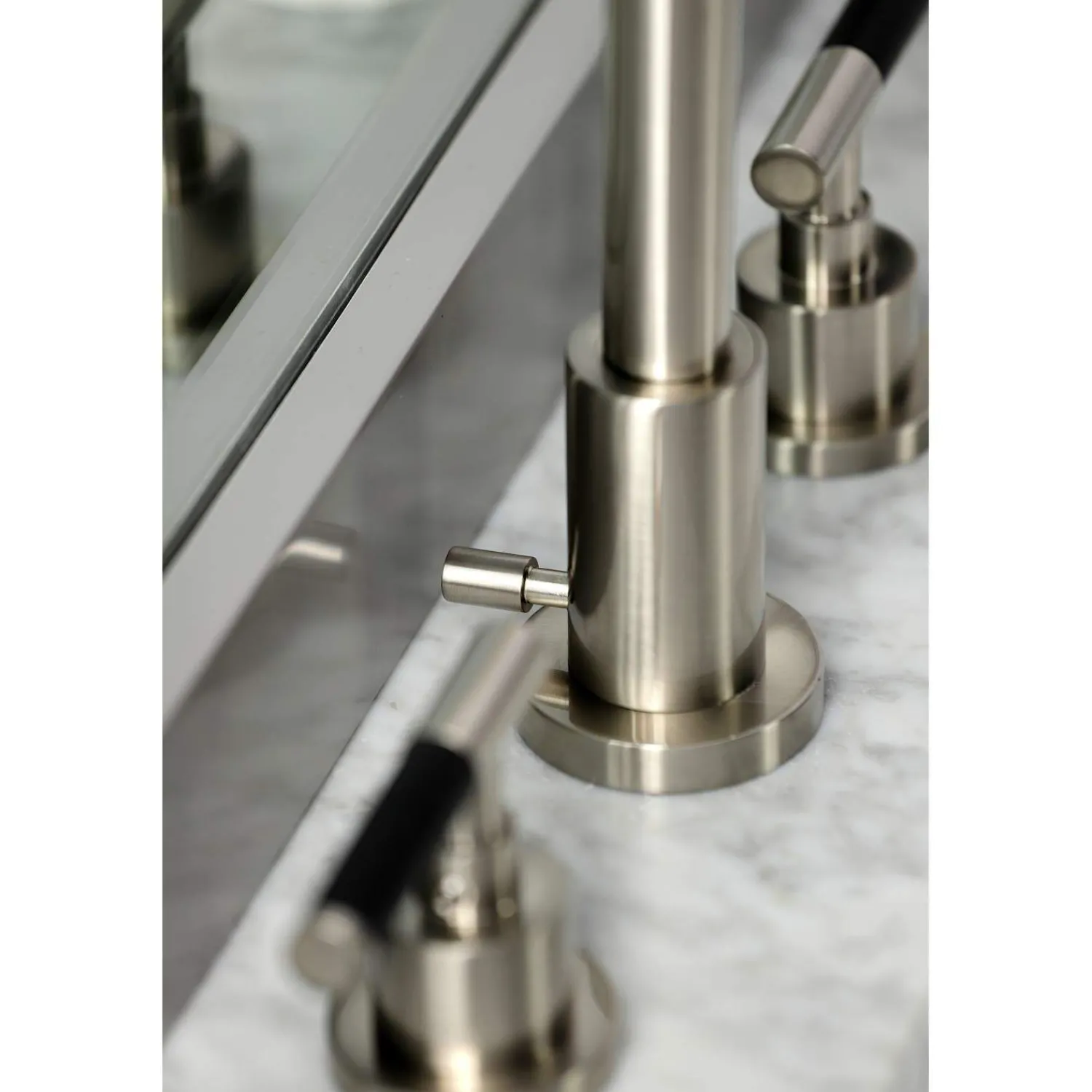 Sale Fauceture FSC895XCKL-P Kaiser Widespread Bathroom Faucet with Brass Pop-Up 8" Widespread