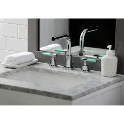 Sale Fauceture FSC895XCKL-P Kaiser Widespread Bathroom Faucet with Brass Pop-Up 8