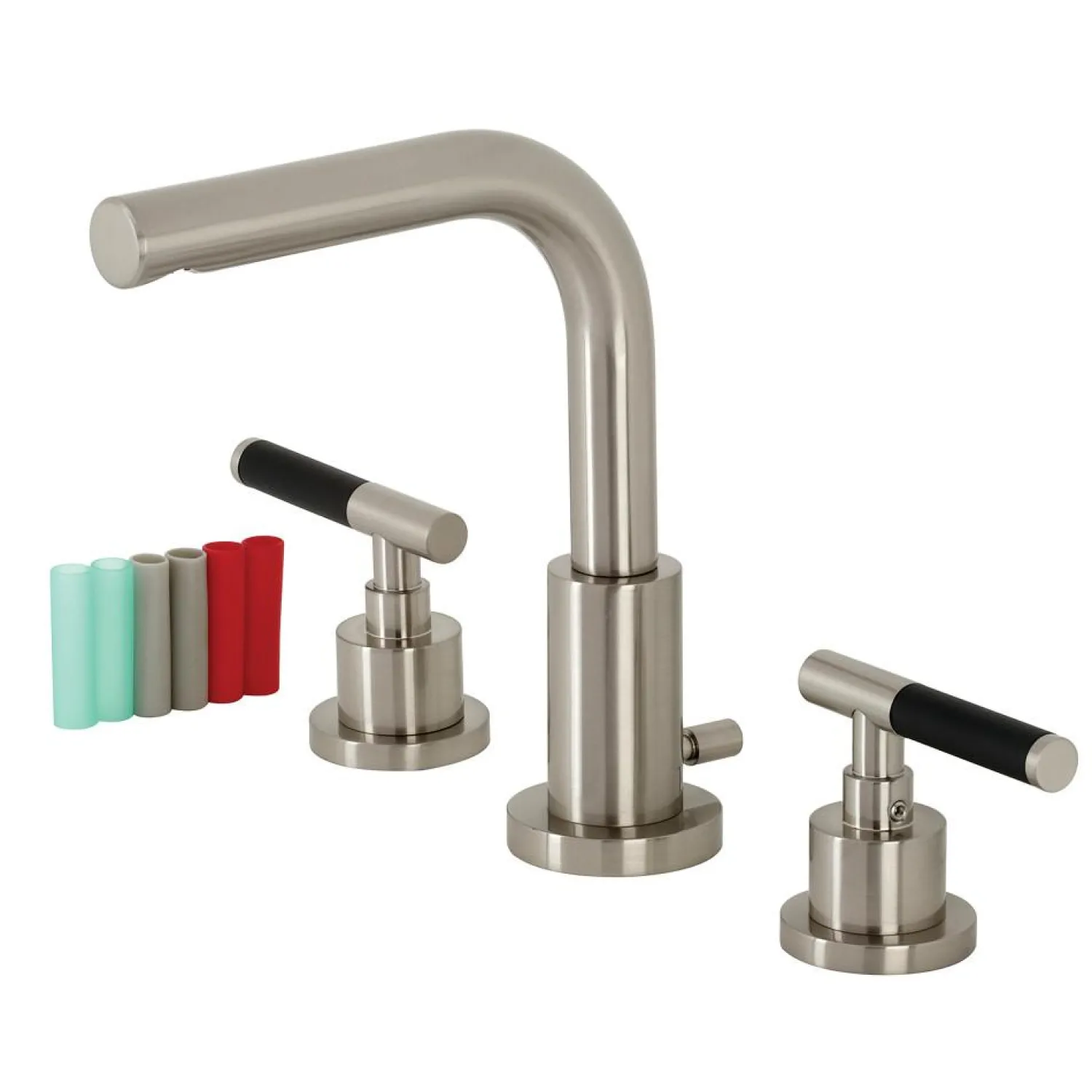 Sale Fauceture FSC895XCKL-P Kaiser Widespread Bathroom Faucet with Brass Pop-Up 8" Widespread